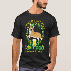 T-shirt Shorty Mc Corgis Pub Irlandais Jour de la Saint-Pa