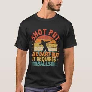T-shirt Shot Put Athlete Dire Drôle Comparaison des fléche