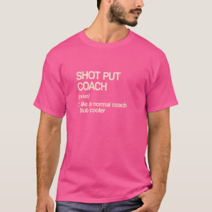 T-shirt Shot Put Coach Définition Piste Et Humour De Terra