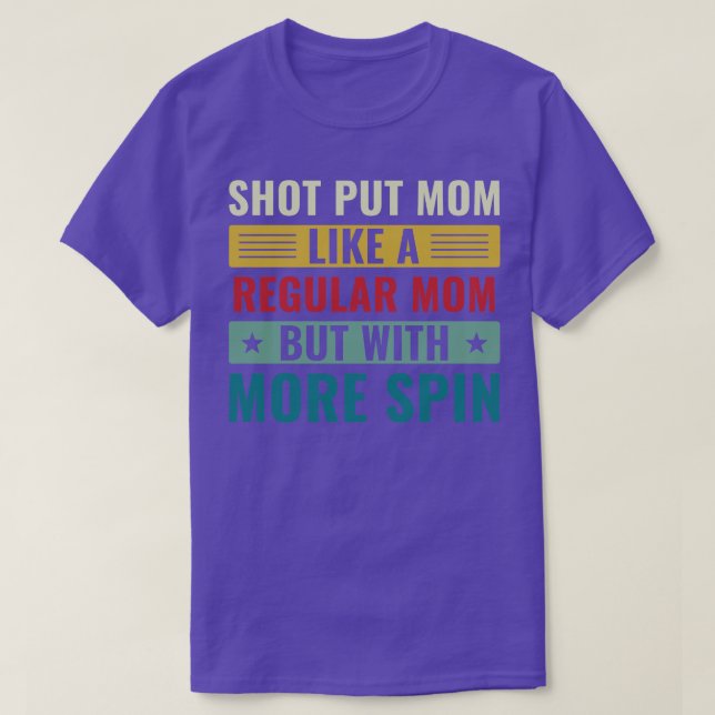 T-shirt Shot Put Maman Shot Put Athlete Shot Putter Maman  (Design devant)