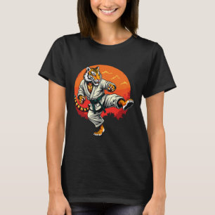T-shirt Shotokan Karate Fighter Martial Arts Tiger Funny K