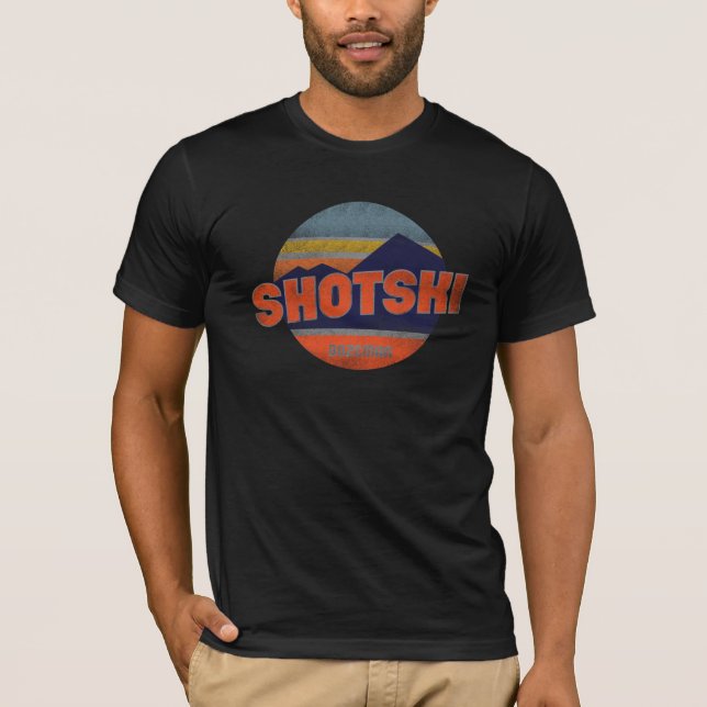 T-shirt "Shotski Bozeman" Cool Retro Drink (Devant)