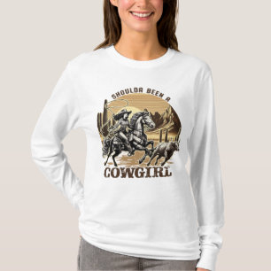 T-shirt Shoulda a été une fille de ferme de la campagne