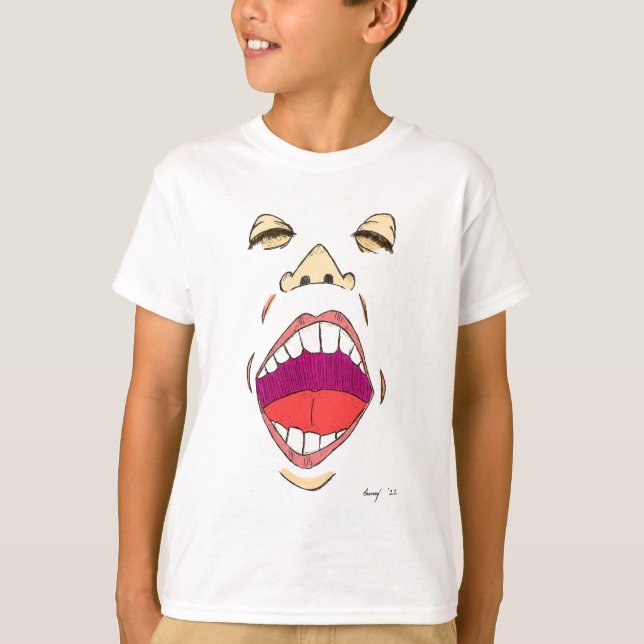 T-shirt "Shout" Basique pour enfants (Devant)