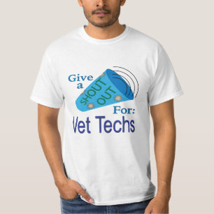 T-shirt Shout Out pour les techniciens de vétérinaire