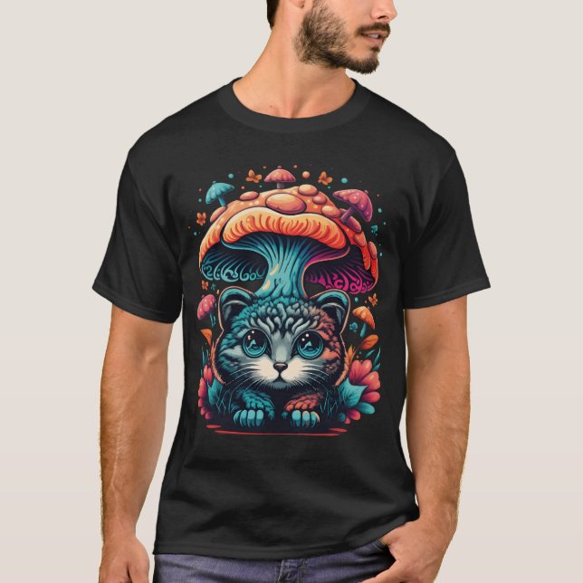 T-shirt Show Your Style with Cats and Mushrooms boy (Devant)