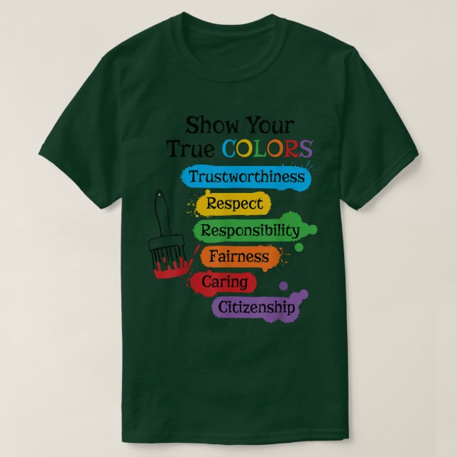 T-shirt Show your true colors  (Design devant)