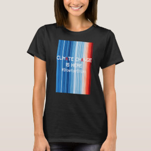 T-shirt ShowYourStripes LE CHANGEMENT CLIMATIQUE EST ICI G