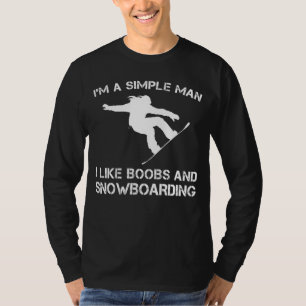 T-shirt Shred and Smile - Drôle passionné de snowboard T-