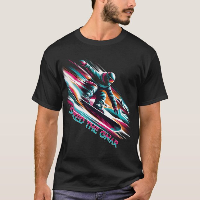 T-shirt Shred the Gnar Snowboard (Devant)