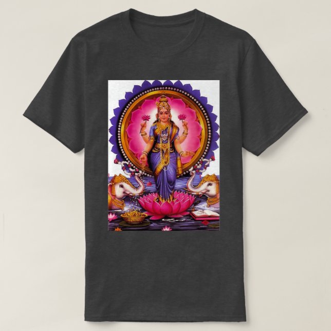 T-shirt Shree Lakshmi Déesse De L'Amour Prospérité Richess (Design devant)