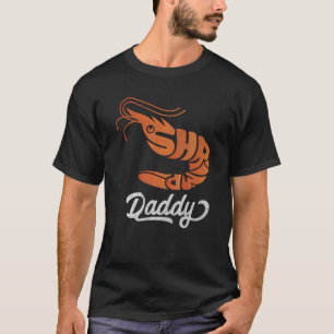 T-shirt Shrimp Daddy Retro Vintage Orange Shrimp Aquarium