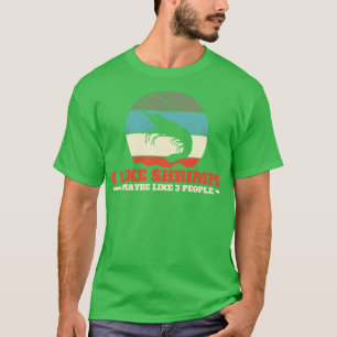 T-shirt Shrimps Fruits de mer Introvert Retro