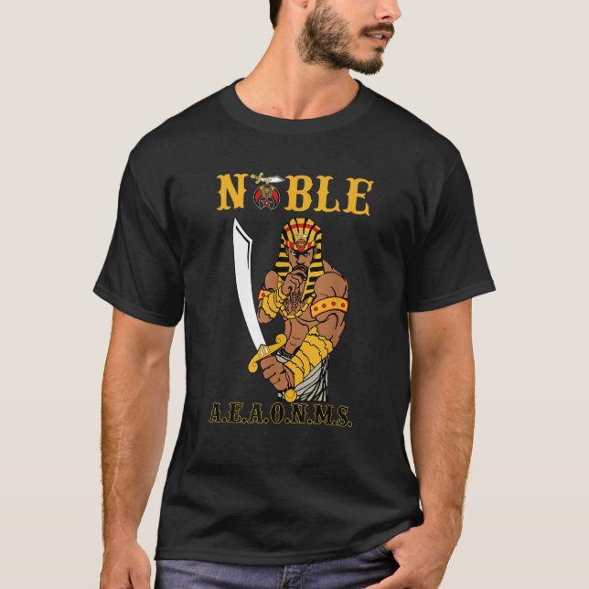 T-shirt Shriner Noble PHAraoh Mason PH Shriner AEAONMS Gra (Devant)