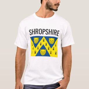 T-shirt Shropshire // Drapeau du comté anglais