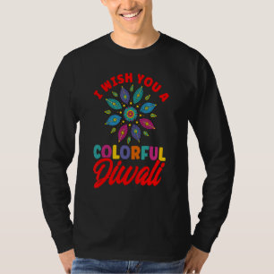 T-shirt Shubh Deepalawi Diwali Diwali coloré