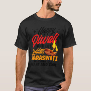 T-shirt Shubh Deepalawi Heureuse déesse de Diwali Saraswat