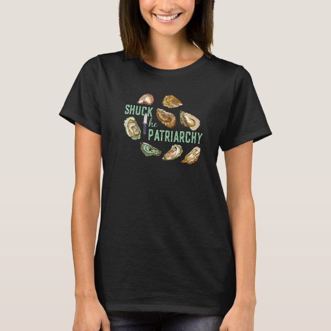 T-shirt Shuck Le Patriarcat Huîtres Esthétiques Féministe (Devant)