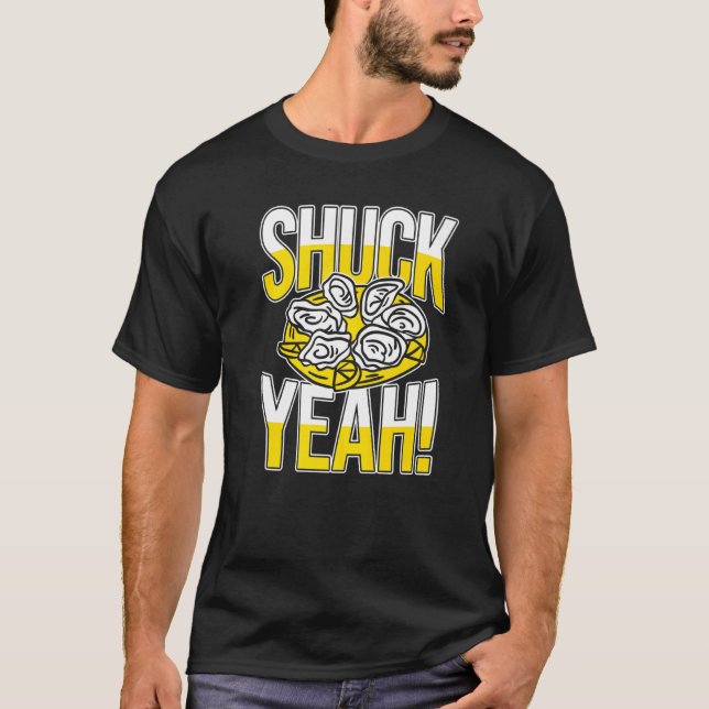 T-shirt Shuck Ouais Oyster (Devant)