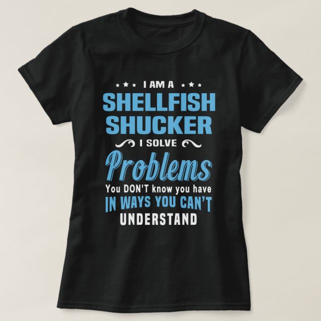 T-shirt Shucker aux mollusques (Design devant)