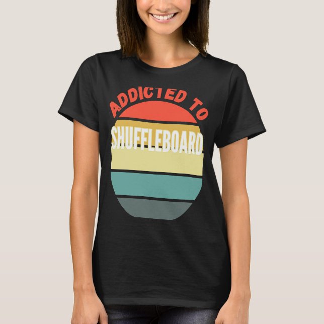 T-shirt Shuffleboard accroché au Shuffleboard (Devant)
