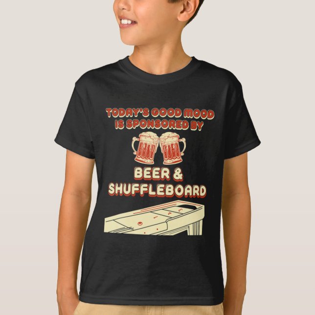 T-shirt Shuffleboard Player Beer  (Devant)