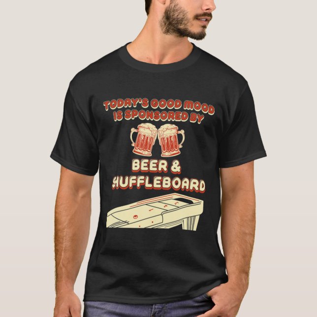 T-shirt Shuffleboard Player Beer  (Devant)