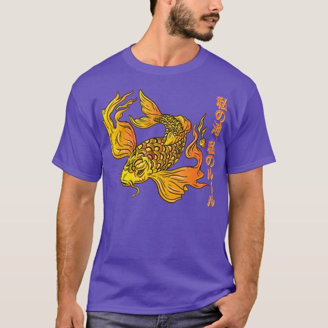 T-SHIRT SHUSUI KOI FISCH POUR LES AMOUREUX DE L'ART JAPONA (Devant)