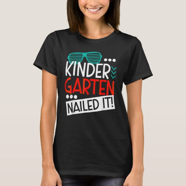 T-shirt Shutter Sunglass Kindergarten Nail It Student Gr (Devant)