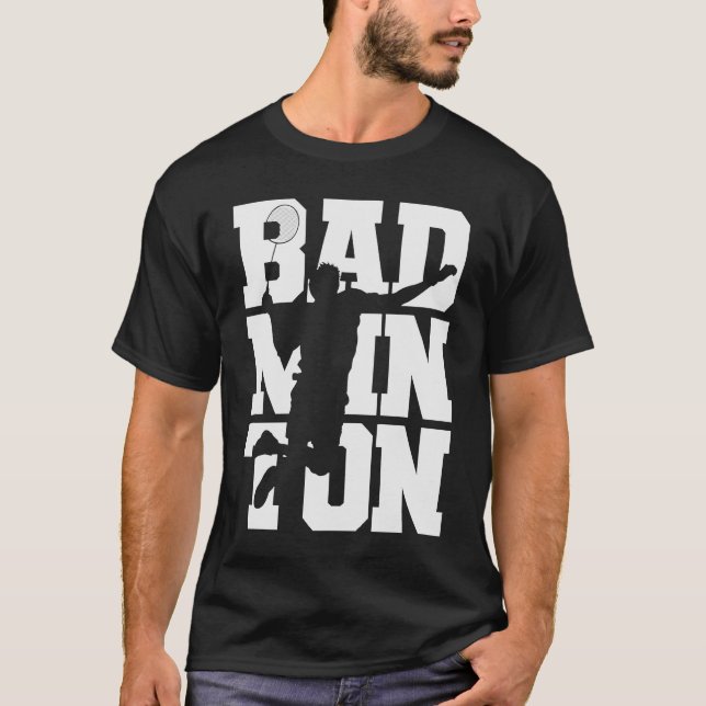 T-shirt Shuttlecock Badminton Racket Sport (Devant)