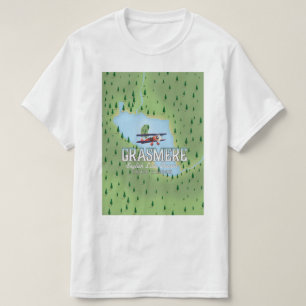 T-shirt Shymbulak Kazakhstan poster de voyage ski