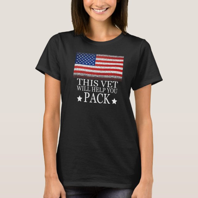 T-shirt Si Ce Drapeau Vous Offense Ce Vet Vous Aidera À Pe (Devant)