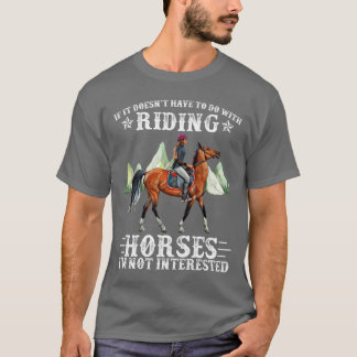 T-shirt Si Ce N'Est Pas Haveo Faire Avec Chevaux D'Équitat