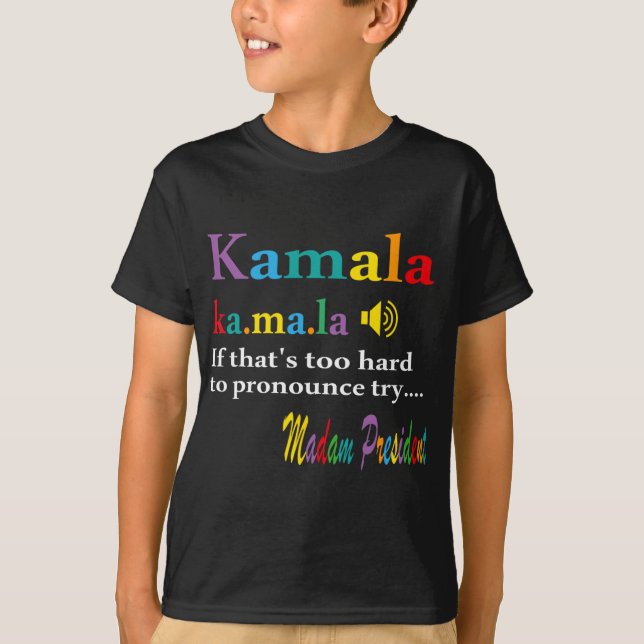 T-shirt Si c'est trop difficile de proclamer, essayez Mada (Devant)