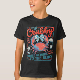 T-shirt Si crabby retourne à la plage vacances d'été drôle