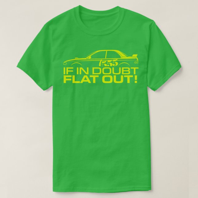 T-shirt Si dans Doute plat (Design devant)