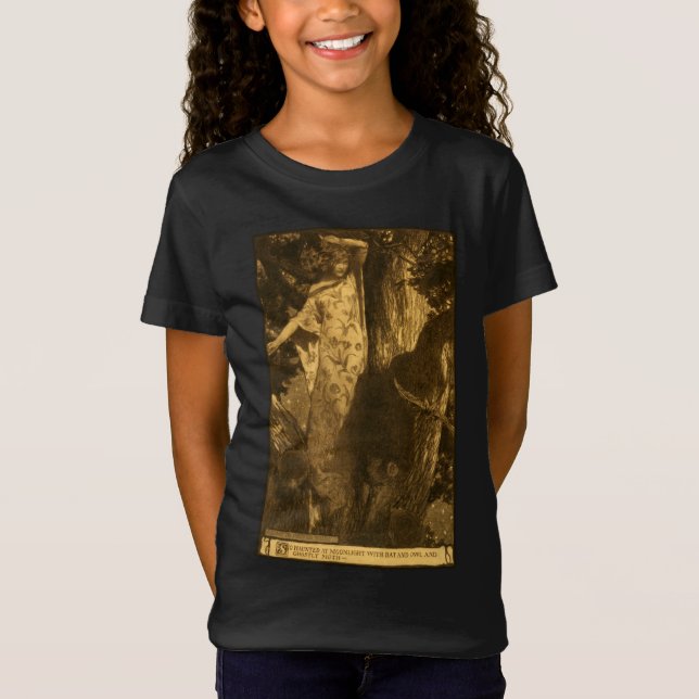 T-Shirt Si hantés Gardiens de Nuit au Clair de Lune (Devant)