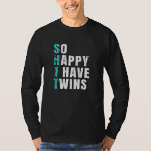 T-shirt Si Heureux J'Ai Deux Jumeaux Maman Grossesse