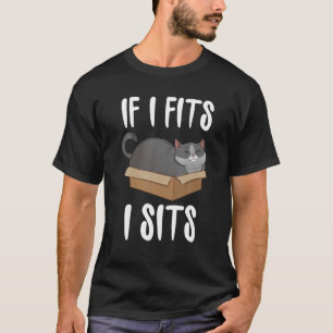 T-shirt Si J'Aime Je Suis Assis Chat Mème Chemise Drôle Ch