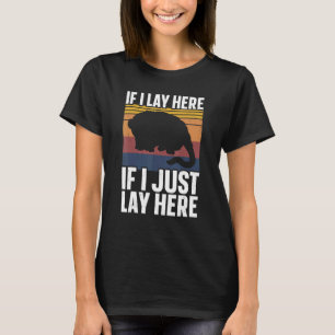 T-shirt Si Je Lui Dis Ici Si Je Lais Juste Ici Opossum Cut