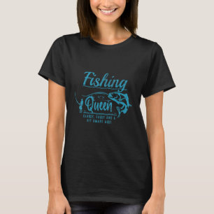 T-shirt Si je peux pêcher au lac ou à la rivière, je suis
