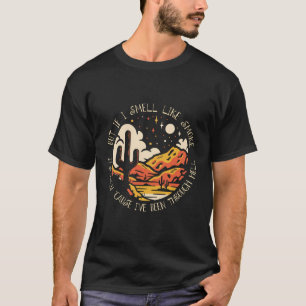 T-shirt Si Je Sens Fumer C'Est Seulement Parce Que J'Ai Ét