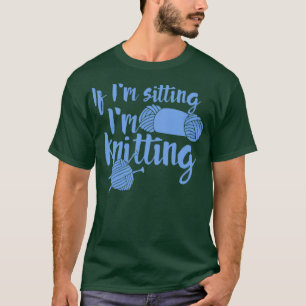T-shirt Si Je Suis Assis tricot 1