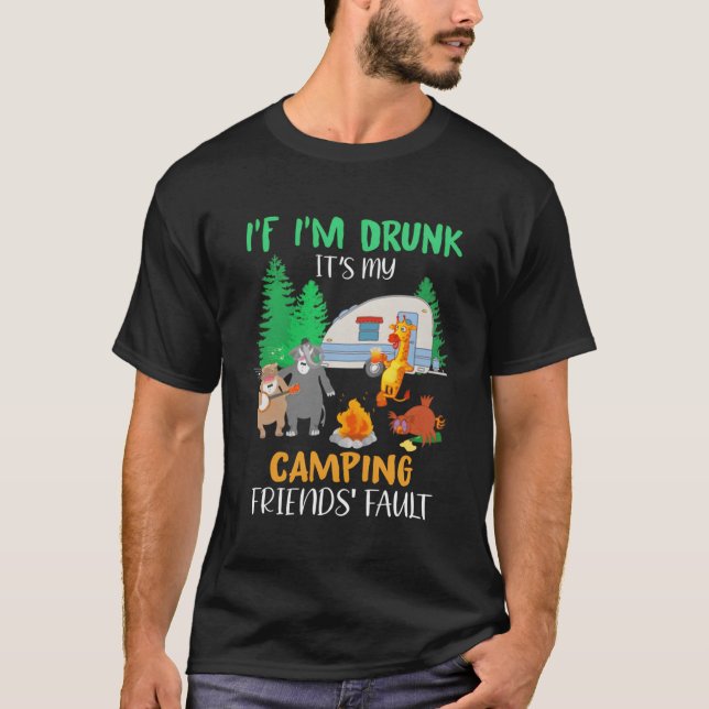 T-shirt Si Je Suis Coupée C'Est La Faute De Mes Amis De Ca (Devant)