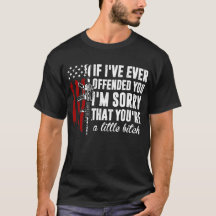 Si je vous ai déjà offensé, je suis désolé America