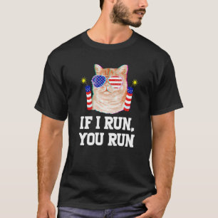 T-shirt Si je vous dirige, exécutez le 4 juillet America A