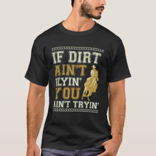 T-shirt Si la terre ne vole pas, équitation de taureau pou