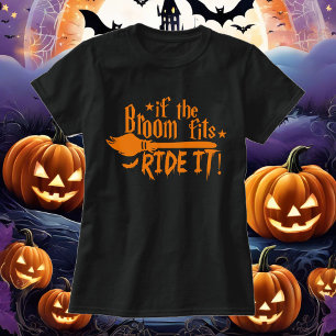 T-shirt Si Le Balai Convient À Ride Il Sorcière Halloween