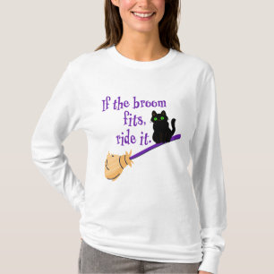 T-shirt Si Le Broom Est Convient, Ride It Funny Halloween