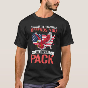 T-shirt Si Le Drapeau Vous Offense, Je Vous Aiderai À Emba